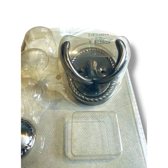 Design for Less Wall Hook and Drawer Pull Satin Nickel Finish 160257 - Picture 3 of 8